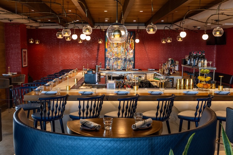 The interior of Ospi Brentwood.