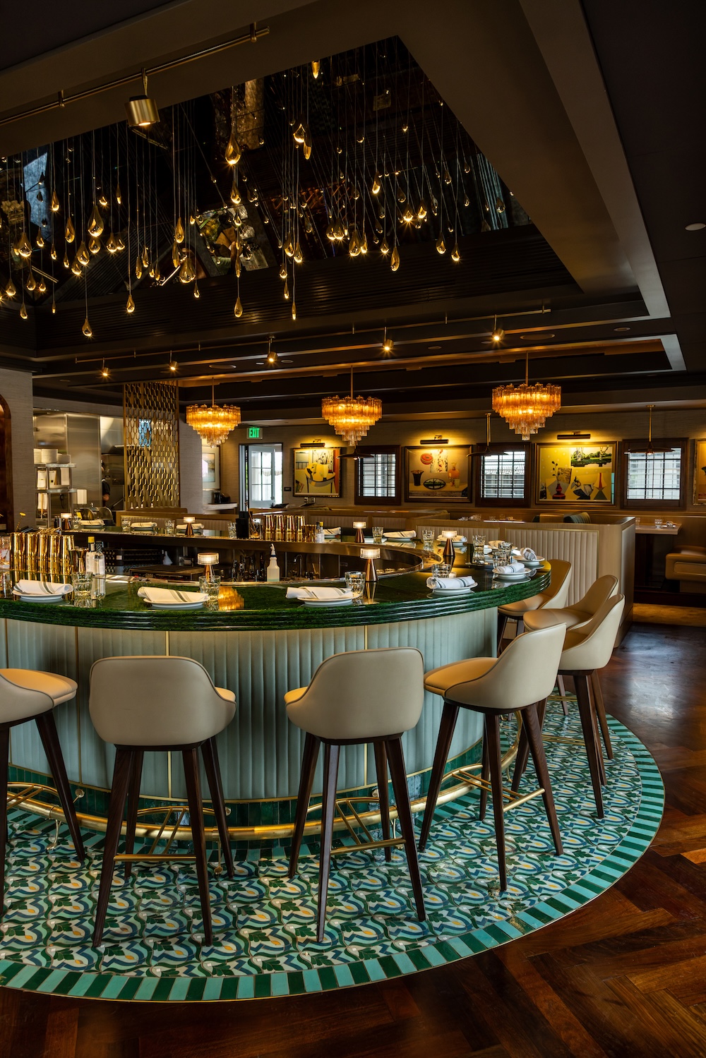 The bar at Ospi Montecito.